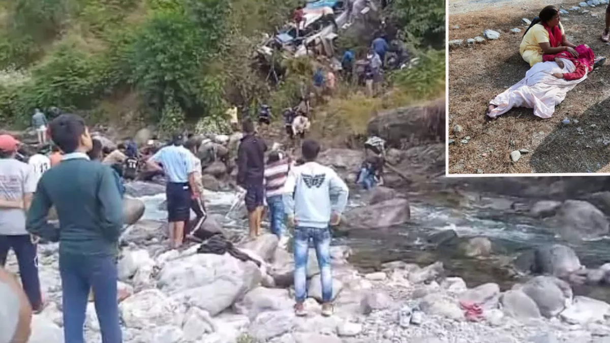 उत्तराखंड के अल्मोड़ा में खाई में गिरी खचाखच भरी बस, 36 की मौत