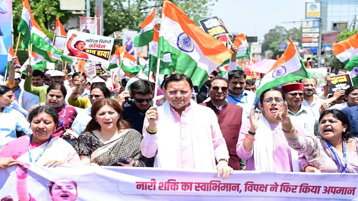 सीएम धामी का विपक्ष पर तीखा हमला