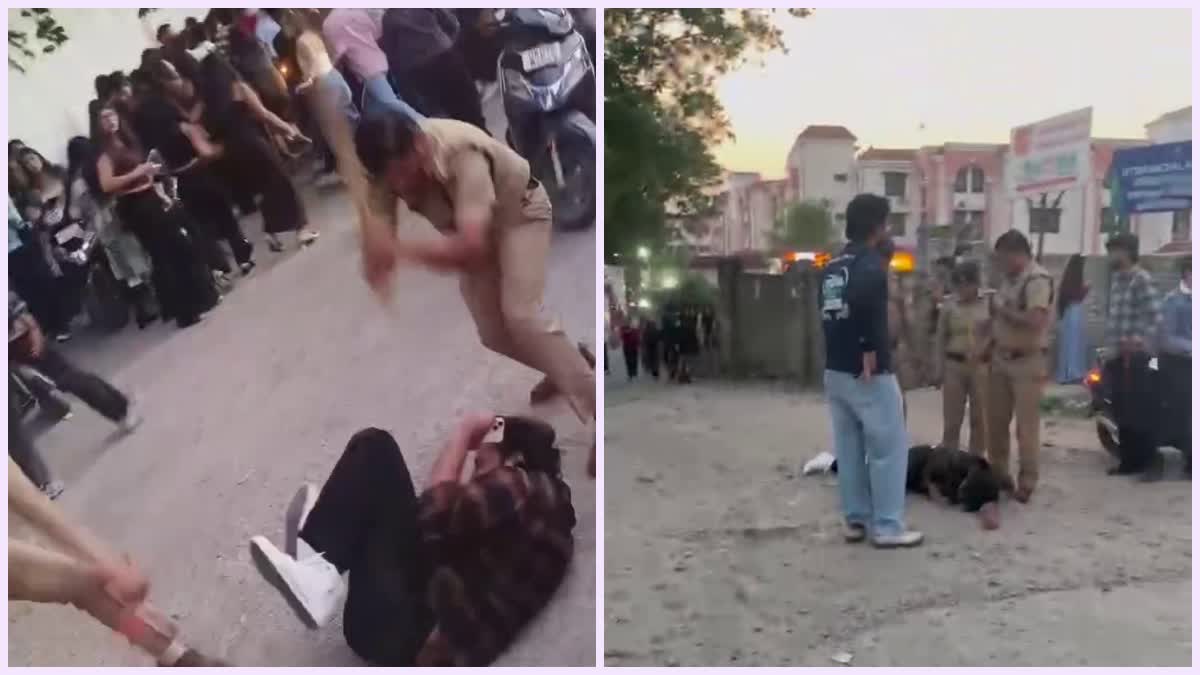 देहरादून में पुलिस की लाठीचार्ज से युवक बेहोश, दरोगा व एसआई लाइन हाजिर.