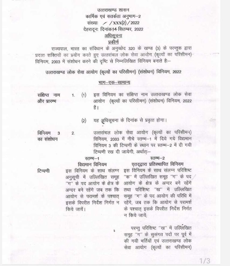 बड़ी ख़बर: लोक सेवा आयोग से 23 परीक्षाओं को कराने की अधिसूचना जारी