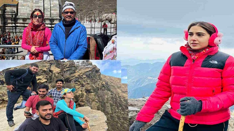 अभिनेत्री सारा अली खान, बाबा केदार के दर्शन करने पहुंचीं: उत्तराखंड
