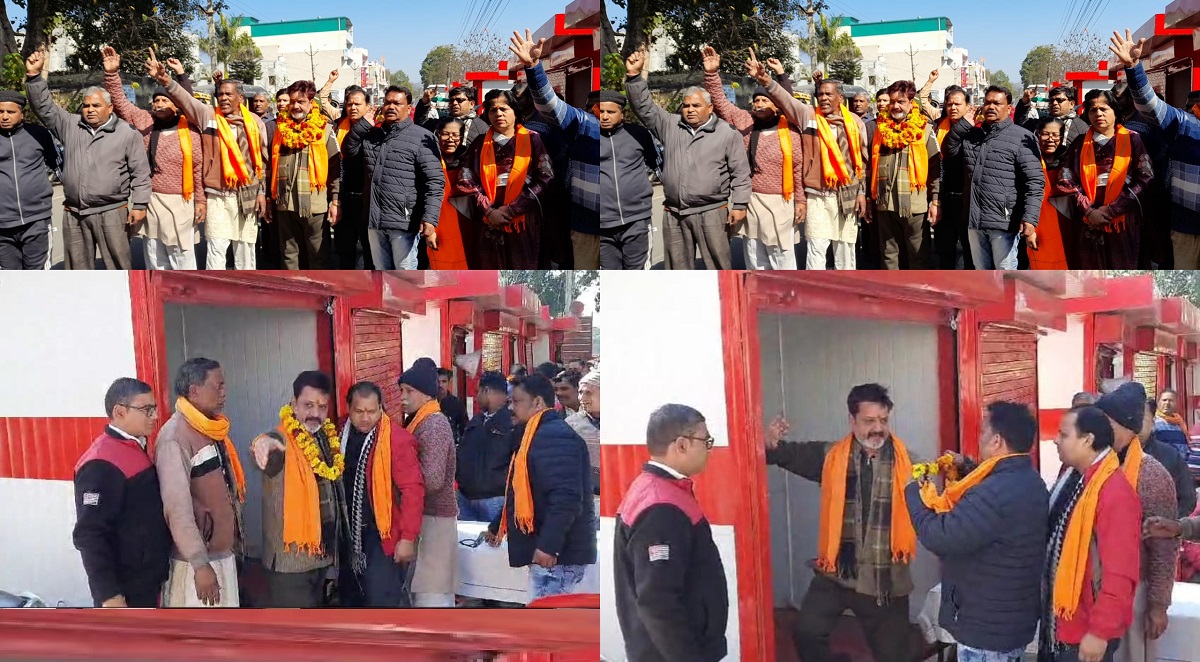 सेक्टर 2 बैरियर से भगत सिंह चौक के चौथे वेंडिंग जोन के सभी लाभार्थियों ने अपनी दुकान खोलकर व्यापारिक व्यापार किया संचालित.....