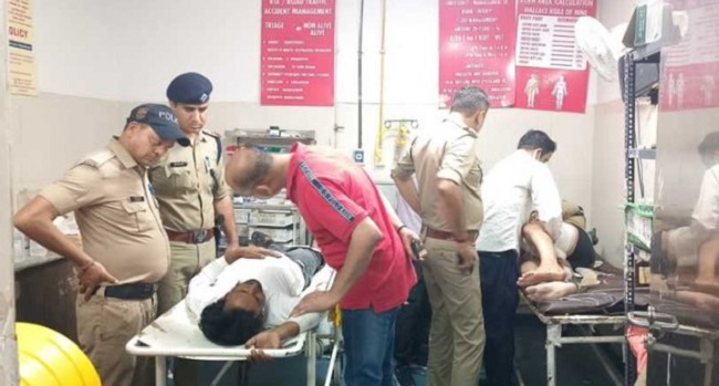 बड़ी खबर,,यहां पुलिस और बदमाशों के बीच हो गई मुठभेड़,,,गोली लगने से दरोगा घायल..