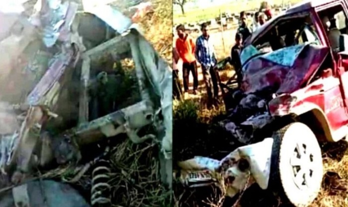 कंटेनर से टकराई बारातियों की कार..? के चाचा समेत तीन की..?
