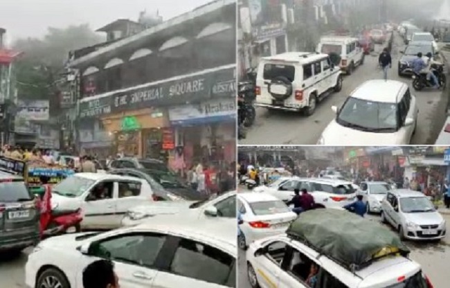 सरकार की मुँदी आंखे खराब ट्रैफिक व्यवस्था,, मसूरी की इस स्थिति का ज़िम्मेदार कौन..? बड़ा सवाल..