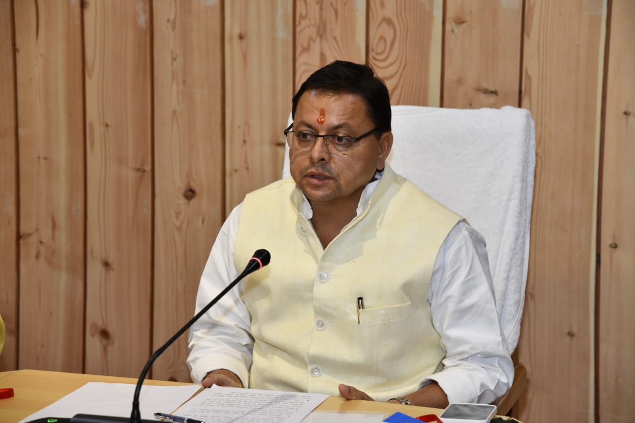 सीएम पुष्कर सिंह धामी ने कांग्रेस पर साधा निशाना