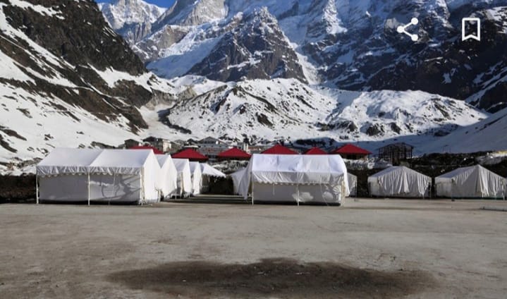 वन विभाग ने हटाये रुद्रनाथ यात्रा पथ पर लगे टैंट