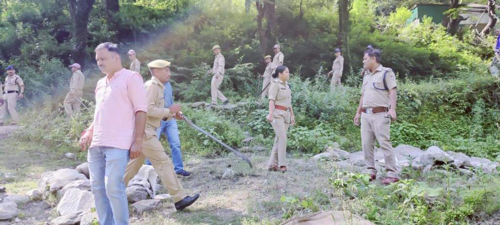 पुलिस ने उर्गम में अवैध भांग की खेती को किया नष्ट
