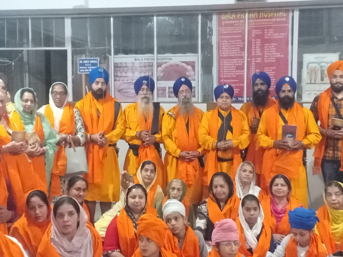 गुरुद्वारा पटेल नगर मे 31 प्राणियों ने अमृत छक कर गुरु के चरणी लगे