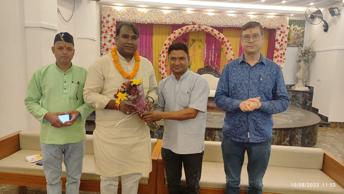भारतीय जनता पार्टी महानगर अध्यक्ष सिद्धार्थ अग्रवाल ने संगठनात्मक कार्याें की समिक्षा