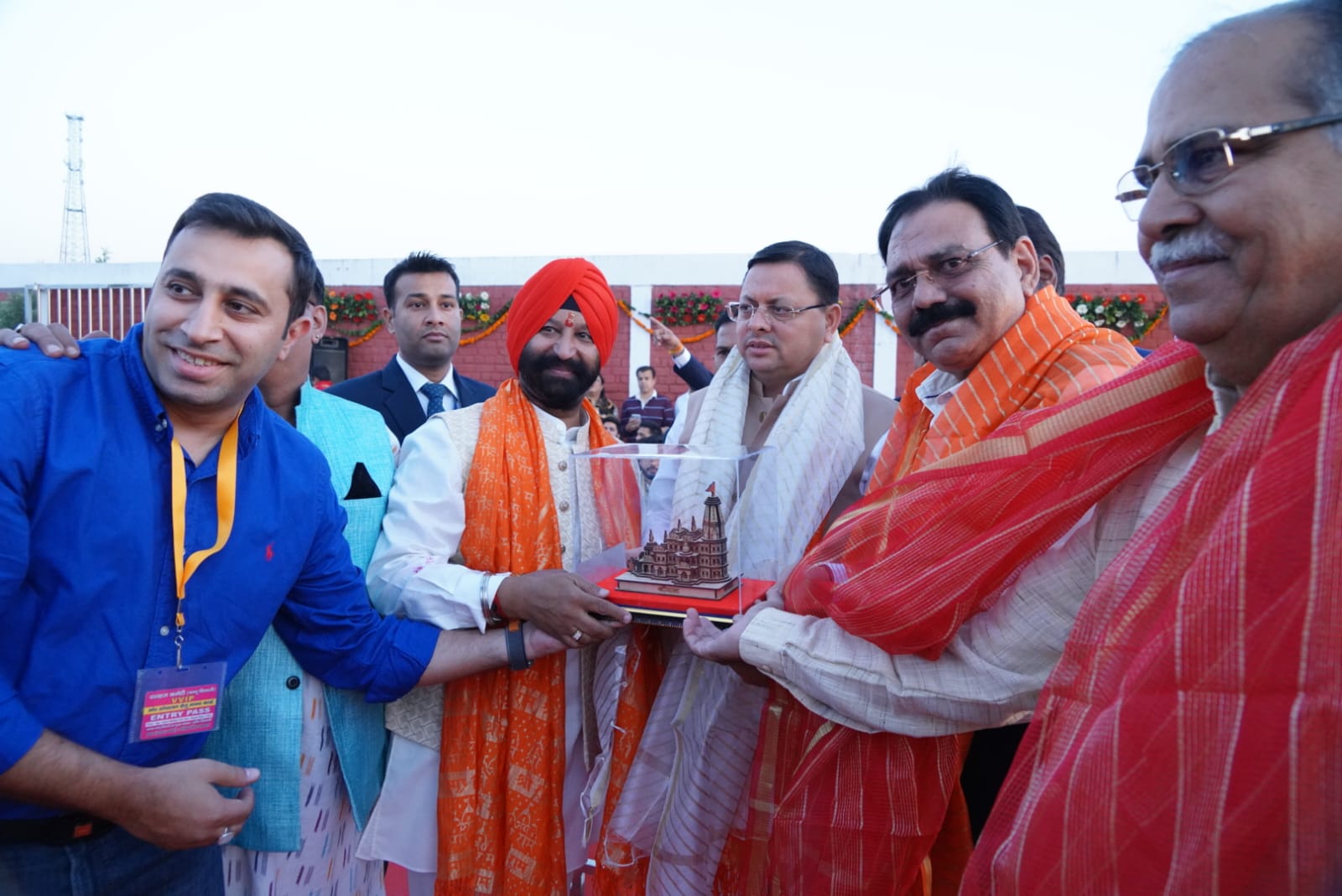 बन्नू बिरादरी द्वारा आयोजित दशहरा महोत्सव कार्यक्रम में शामिल हुए मुख्यमंत्री पुष्कर सिंह धामी