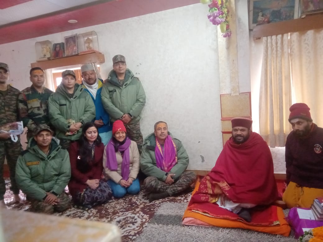 भगवान बदरी- केदार दर्शन को पहुंचे लेफ्टिनेंट जनरल मध्य कमान एनएस सुब्रमणियन