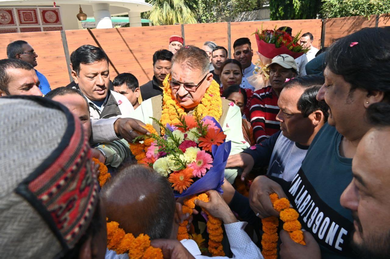 कृषि मंत्री गणेश जोशी का 10 दिवसीय मैक्सिको और फ्रैंकफर्ट के सफलतम विदेश दौरे से लौटने पर देहरादून में हुआ भव्य स्वागत