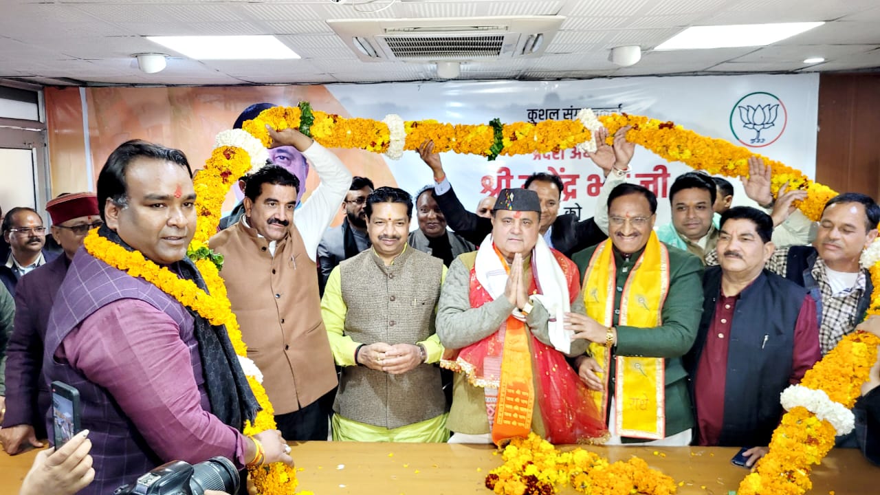 प्रदेश के अध्यक्ष महेंद्र भट्ट को राज्यसभा सांसद नियुक्त होने पर बाइक रैली के साथ स्वागत अभिनंदन