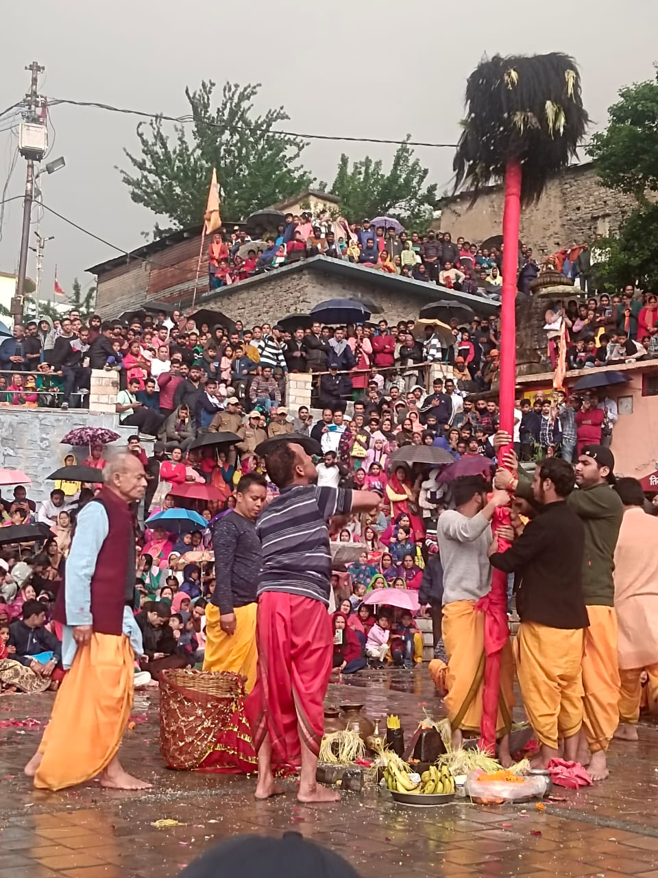 श्री बदरीनाथ धाम यात्रा के शुभ शुरूआत हेतु आज  शनिवार को संपन्न हुई  वीर तिमुंडिया पूजा