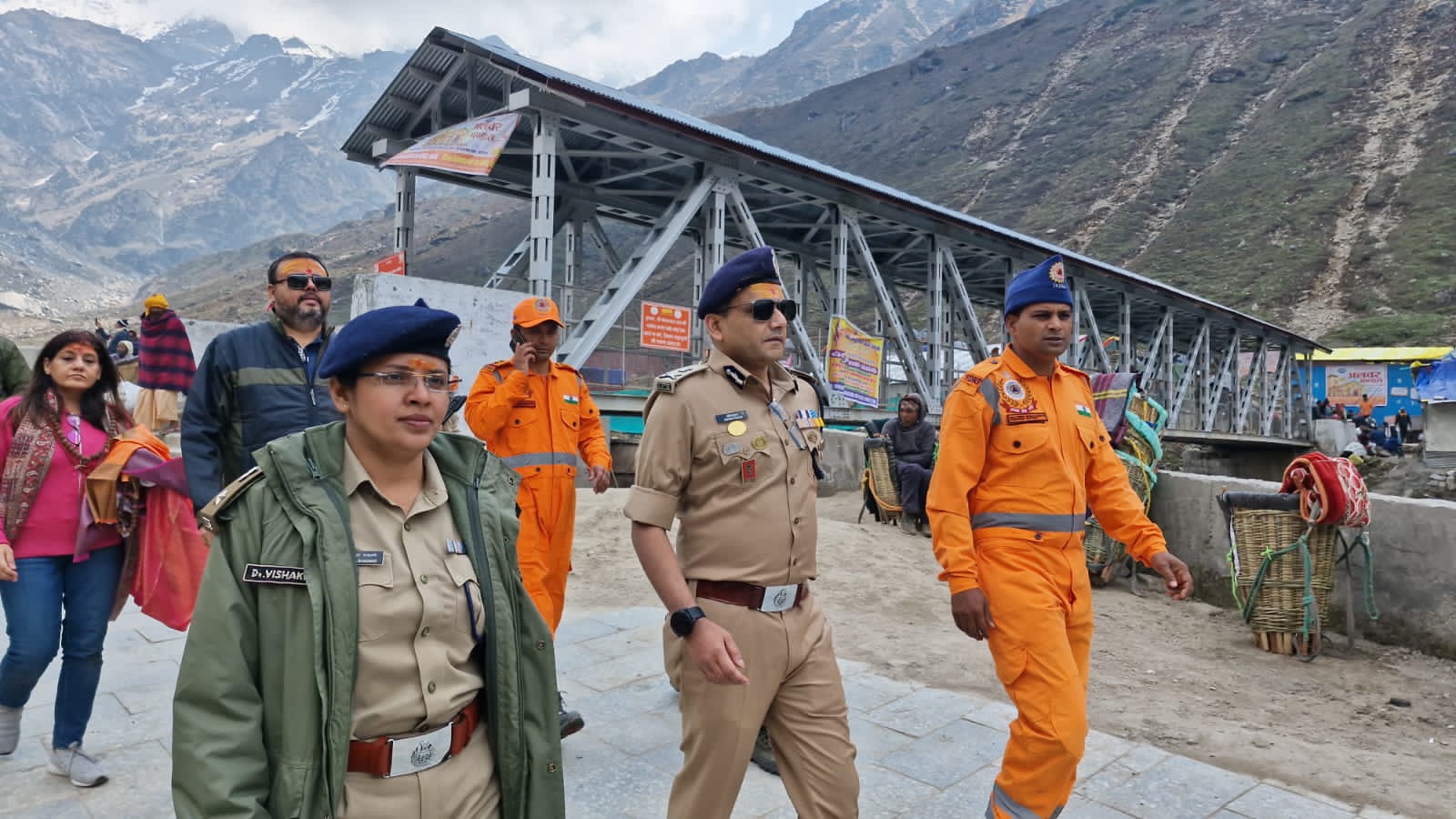 पुलिस महानिदेशक उत्तराखण्ड पहुंचे केदारनाथ धाम, दिए आवश्यक दिशा-निर्देश