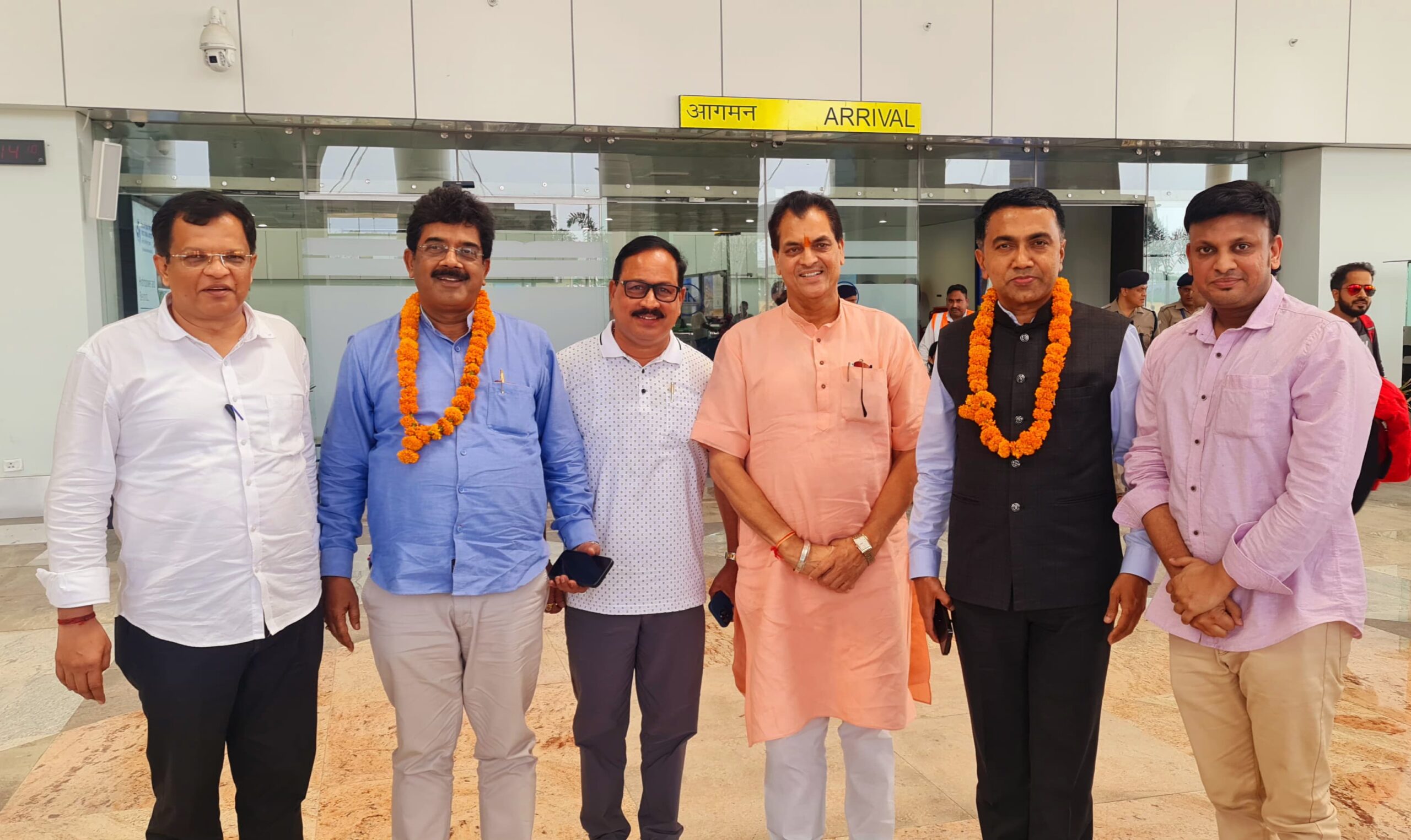 गोवा के मुख्यमंत्री का कैबिनेट मंत्री प्रेमचंद अग्रवाल ने किया स्वागत