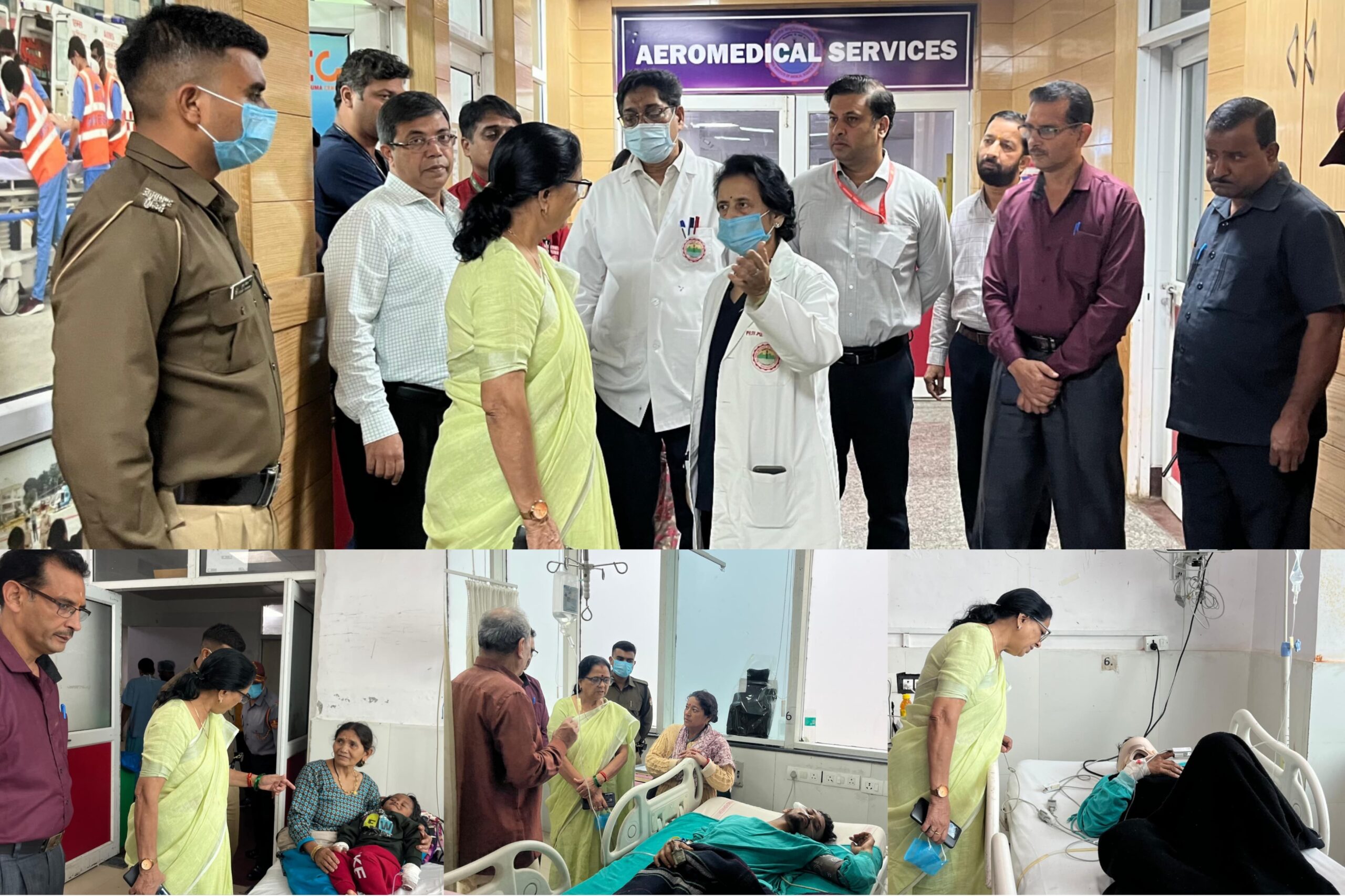 महिला आयोग की अध्यक्ष ने जाना अल्मोड़ा बस हादसे के घायलों का हाल