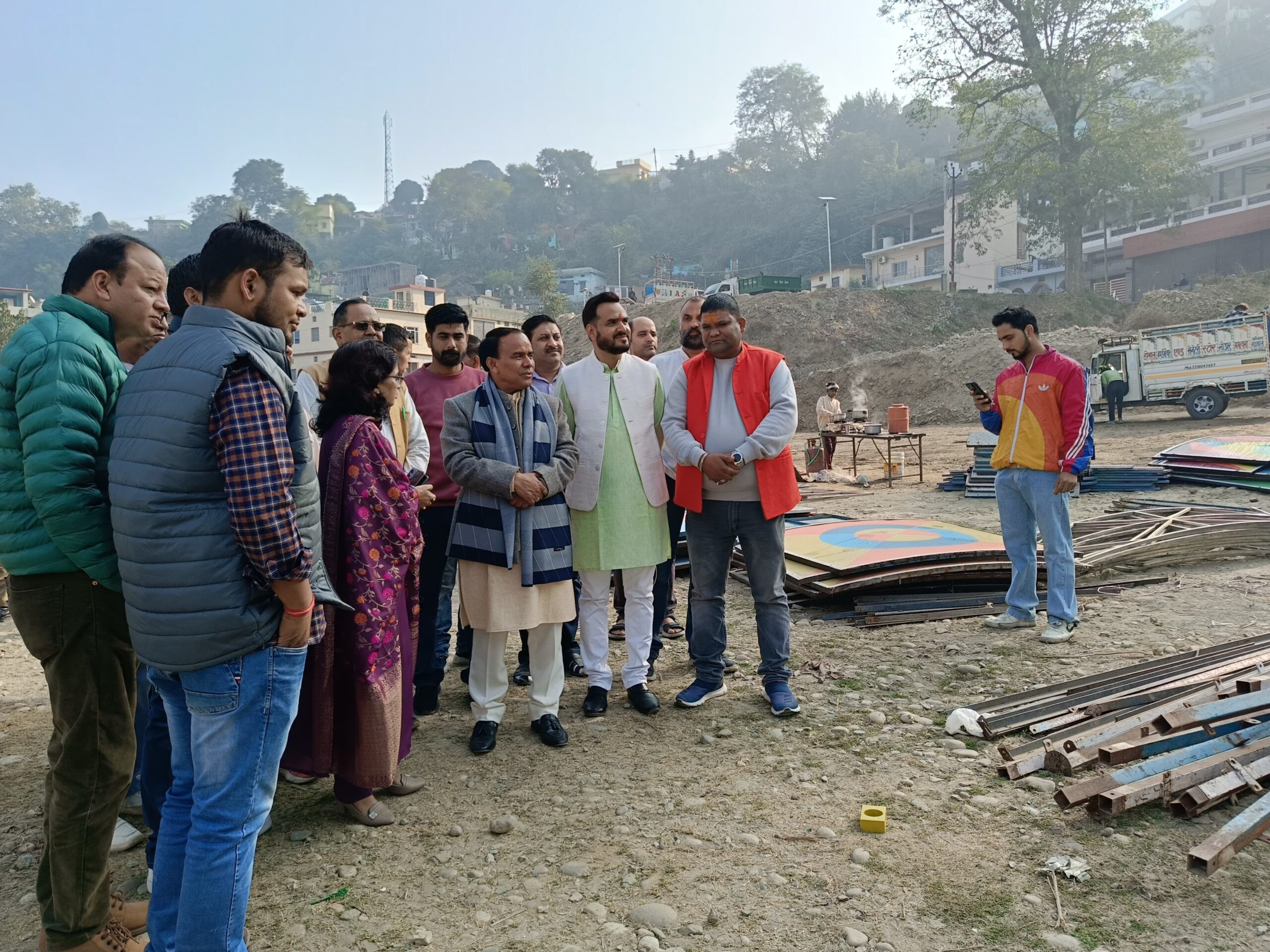 कैबिनेट मंत्री ने मेला एवं प्रदर्शनी स्थल का भूमि पूजन किया