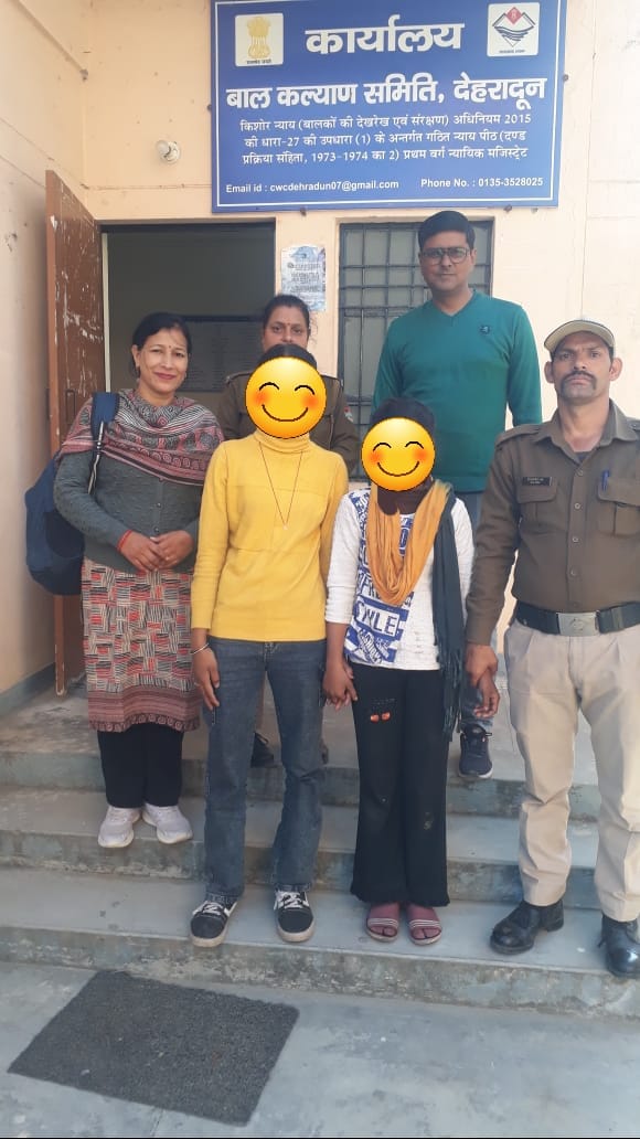 भिक्षावृत्ति में लिप्त दो बालिकाओं का रेस्क्यू, बालिका निकेतन में किया गया दाखिल
