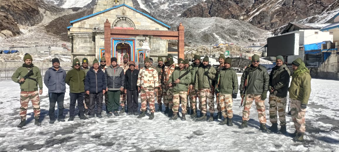 सुरक्षा की दृष्टि से केदारनाथ व बदरीनाथ धाम में भारतीय तिब्बत बॉर्डर पुलिस (आईटीबीपी) के जवानों की कर दी गई तैनाती