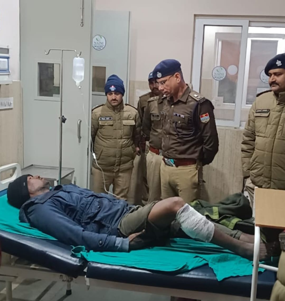नशे का सौदागर पुलिस मुठभेड़ के बाद गिरफ्तार