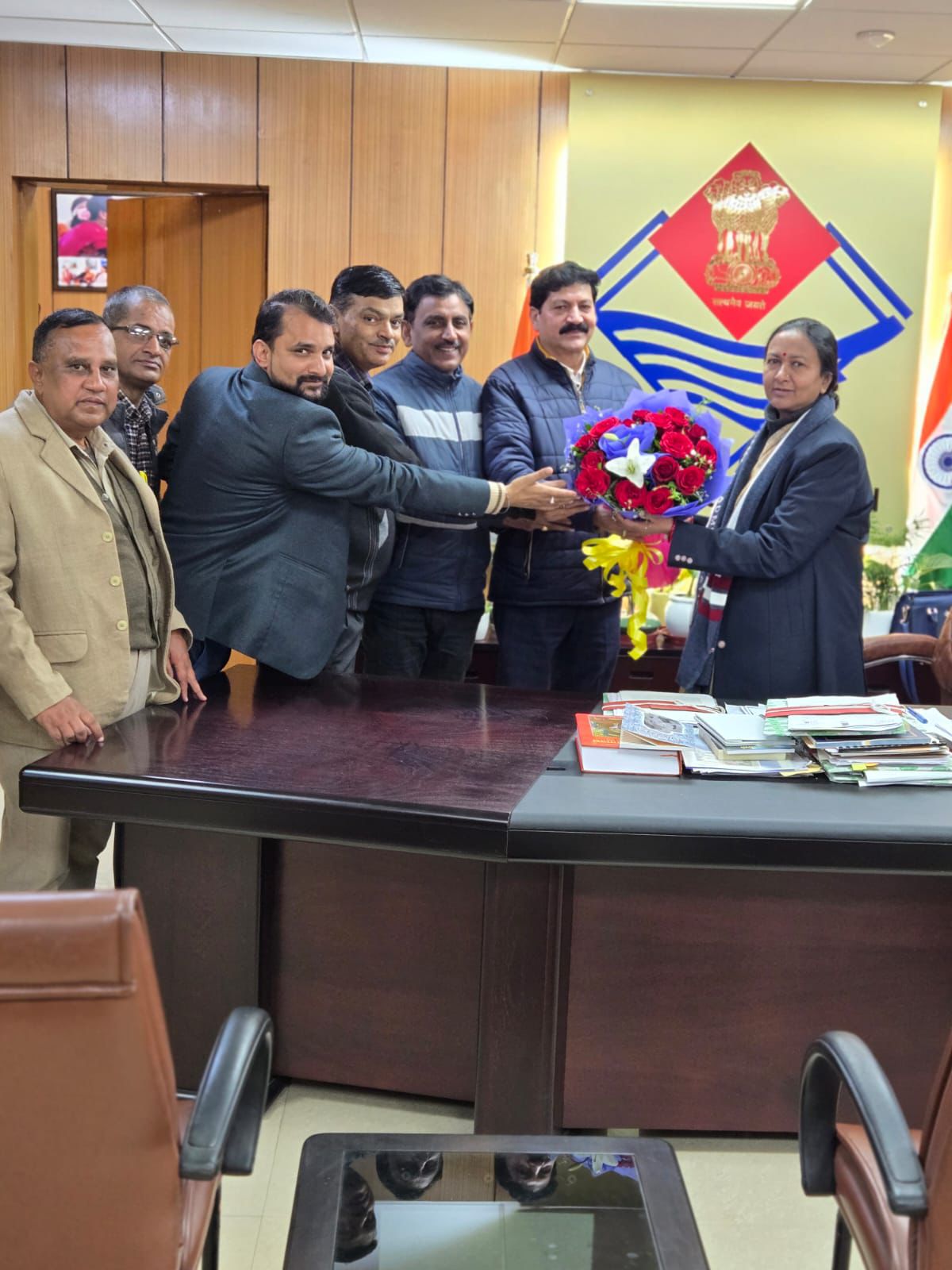 राज्य निगम कर्मचारी महासंघ एवं उत्तराखंड विकास प्राधिकरण अधिकारी/ कर्मचारी महासंघ के प्रतिनिधिमंडल ने मुख्य सचिव राधा रतूड़ी को नव वर्ष की दी बधाई