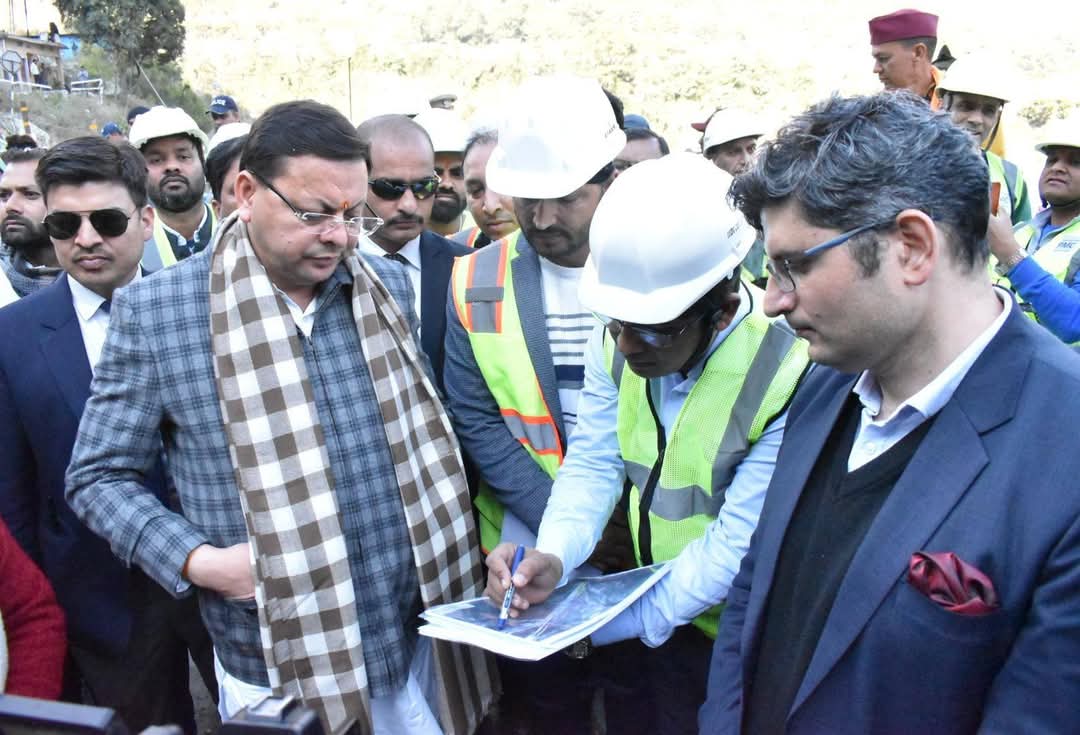 CM धामी ने ऋषिकेश-कर्णप्रयाग रेल परियोजना कार्यों का किया निरीक्षण..