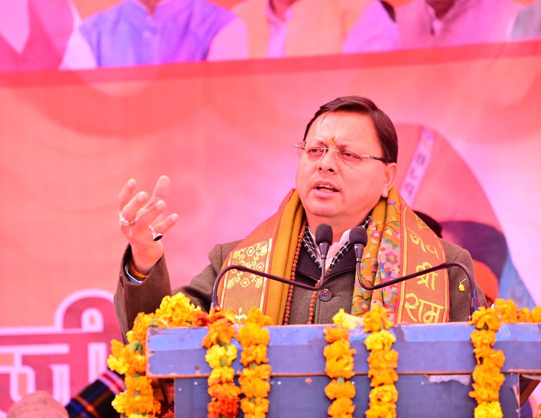 देहरादून : मुख्यमंत्री ने ज्योतिर्मठ पहुंचकर भाजपा प्रत्याशी के लिये मांगे वोट..