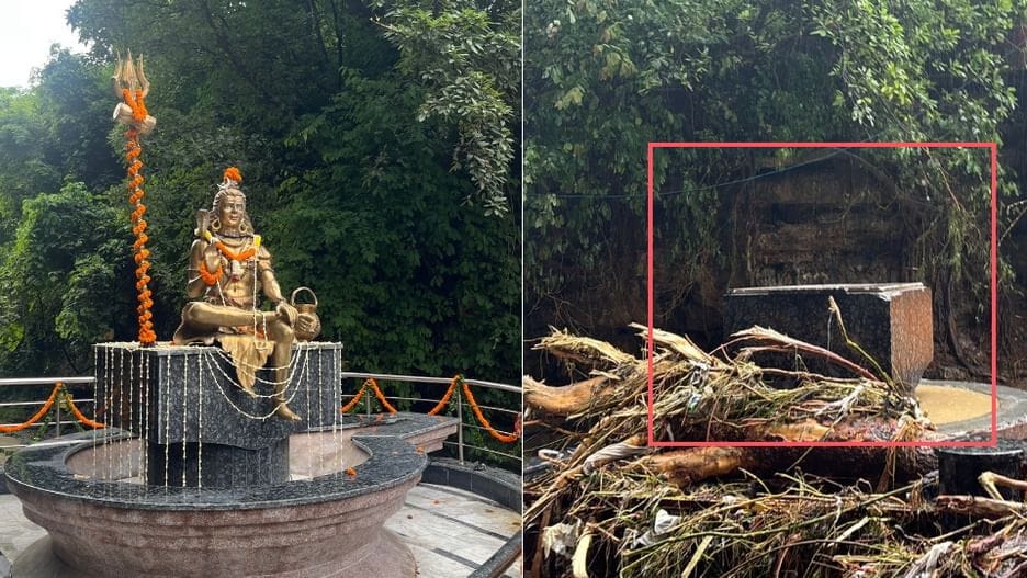 तमसा नदी का रौद्र रूप: टपकेश्वर मंदिर में तबाही, हनुमानजी की मूर्ति तक पहुंचा पानी
