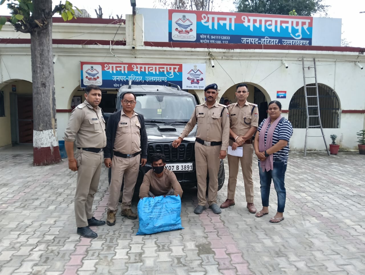 थाना भगवानपुर पुलिस ने बचाए दो गौवंश, एक आरोपी गिरफ्तार