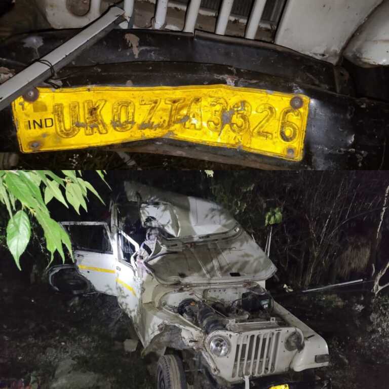 रुद्रप्रयाग में दर्दनाक सड़क हादसा: भीरी के पास वाहन खाई में गिरा, दो की मौत, चार घायल