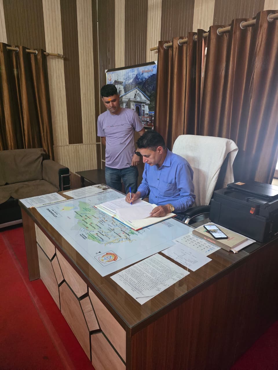 बीकेटीसी CEO सोहन सिंह रांगड़ का श्रीनगर विश्राम गृह और देवप्रयाग संस्कृत महाविद्यालय का निरीक्षण
