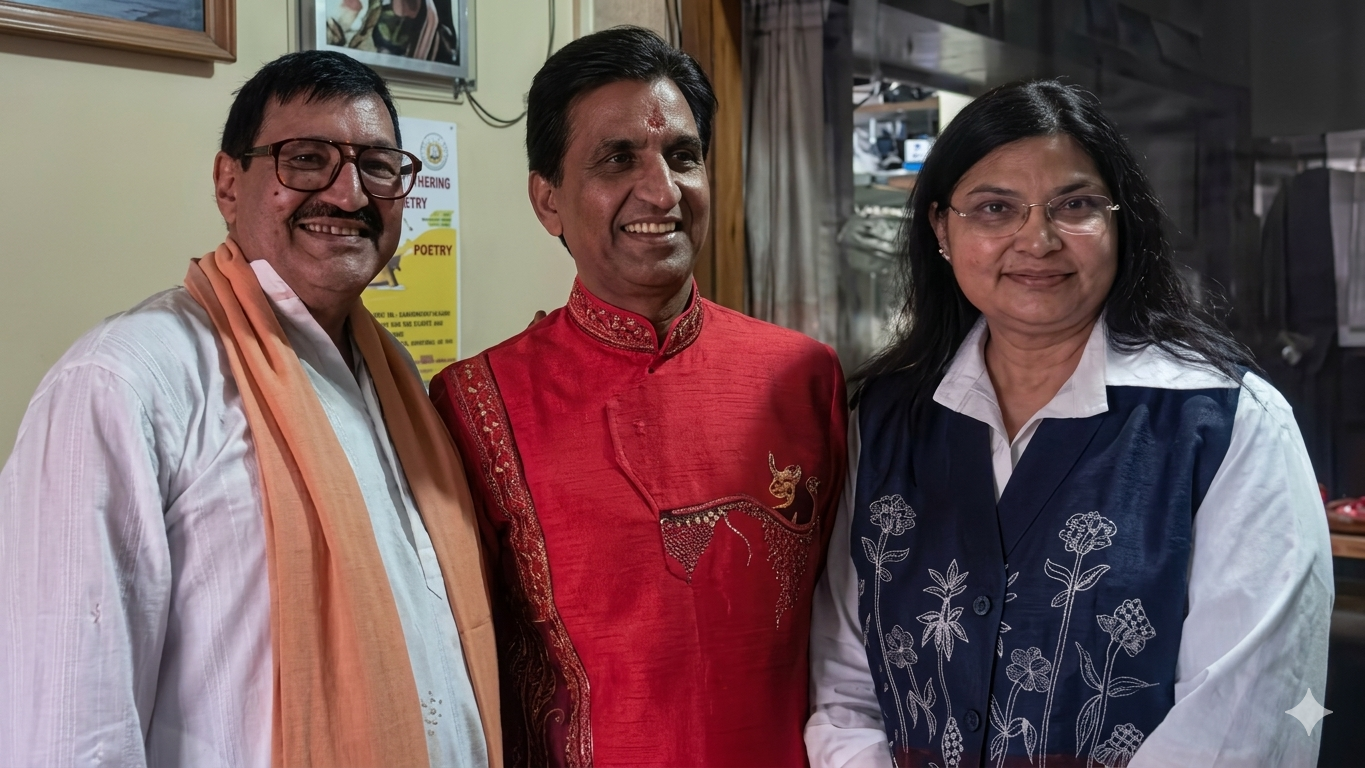 कैंची धाम पहुंचे कवि कुमार विश्वास, पत्नी संग बाबा नीब करौरी के दर पर टेका मत्था