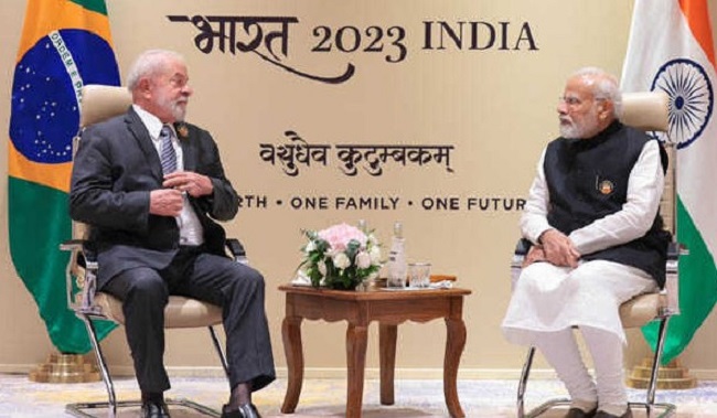 “भारत और ब्राजील के बीच नियमित द्विपक्षीय बैठकें आयोजित करने की सहमति”