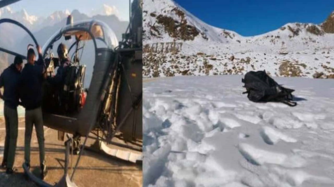 उत्तराखंड: केदारनाथ ट्रैक पर पिछले 25 दिन तक मृत पड़े बंगाल के ट्रैकर का शव को जिला आपदा प्रबंधन विभाग ने वायुसेना की मदद से निकाला.