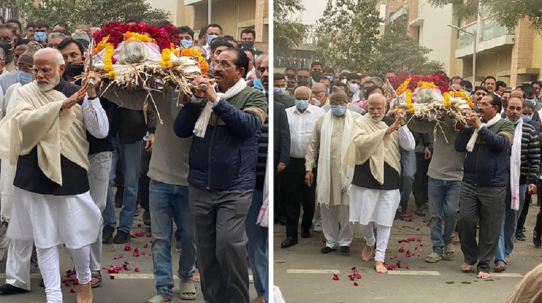 प्रधानमंत्री नरेंद्र मोदी की मां हीरा बा का निधन, पंचतत्व में विलीन: