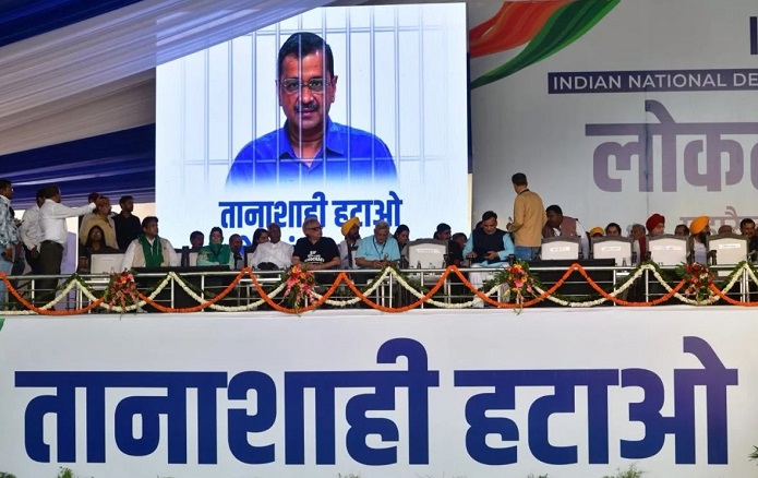 केजरीवाल-सोरेन की तुरंत रिहाई,,,ED-CBI जांच पर रोक,,,महारैली में विपक्ष ने EC से सामने रखीं ये मांगें..