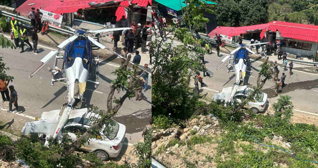 बडासू में हेलिकॉप्टर की इमरजेंसी लैंडिंग: पायलट की सूझबूझ से बचीं सात जिंदगियां