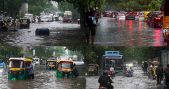 दिल्ली में भारी बारिश का कहर: कालकाजी में पेड़ गिरने से एक की मौत