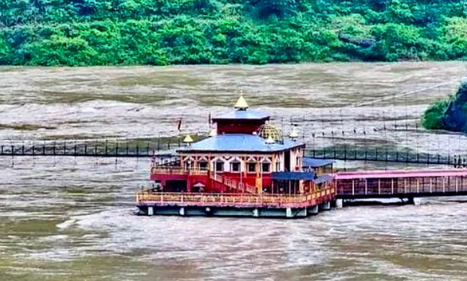 Weather Update:अलकनंदा-गंगा का रौद्र रूप, धारी देवी मंदिर में घुसा पानी