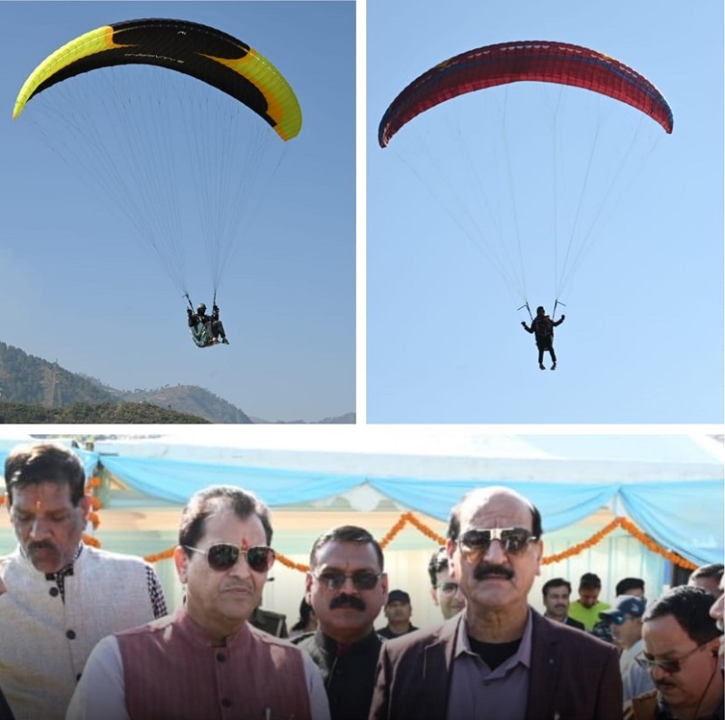 ‘टिहरी झील में एक्रो फेस्टिवल का कैबिनेट मंत्री प्रेमचंद अग्रवाल  एवं सुबोध उनियाल ने किया हरी झंडी दिखाकर शुभारंभ’