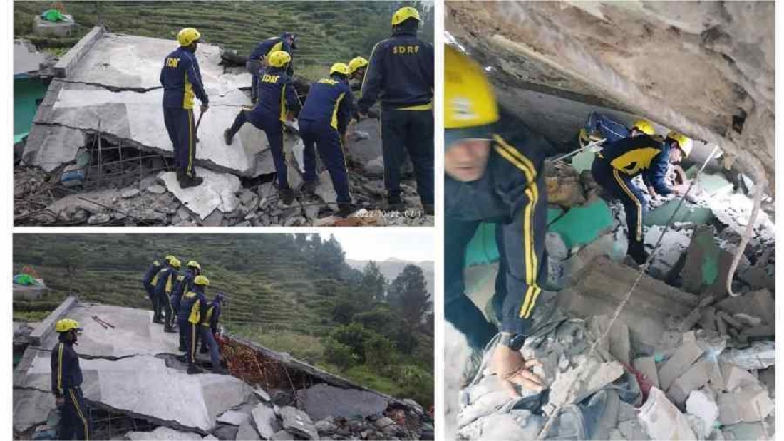 उत्तराखंड: चमोली के थराली में भूस्खलन की चपेट में आने से, 4 लोगो की मौत.
