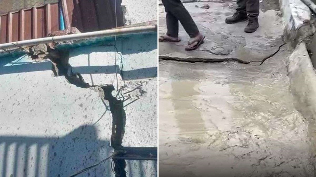 उत्तराखंड जोशिमठ प्रलय की कगार पर, सैकड़ों घरों में आई दरारे, फुट रहे पानी के फव्वारे, ग्रामीण इस मूसिबत से परेशान: