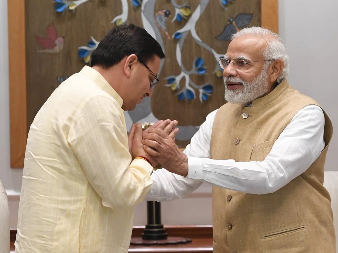 उत्तराखंड विधानसभा चुनाव से पहले दूरदर्शी फैसला लेते हुए सीएम के रूप में युवा तुर्क पुष्कर धामी को सौंपी कमान : मोदी