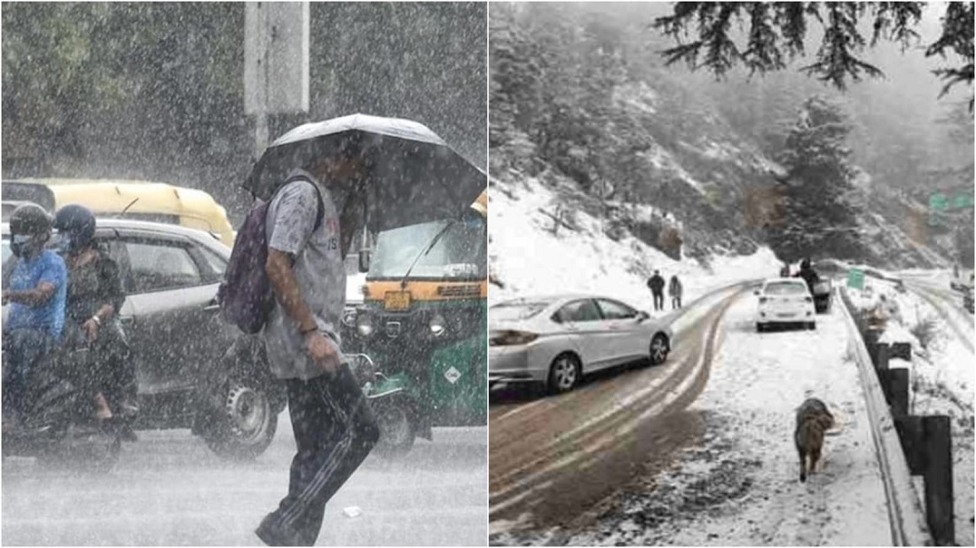 उत्तराखंड के विभिन्न हिस्सों में आज हल्की बारिश और बर्फबारी का अनुमान: