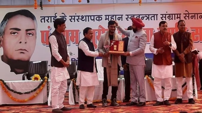 तराई के संस्थापक पंडित राम सुमेर शुक्ल की जयंती पर उन्हें श्रद्धांजलि देने  राज्यपाल  पहुंचे  मेडिकल कॉलेज
