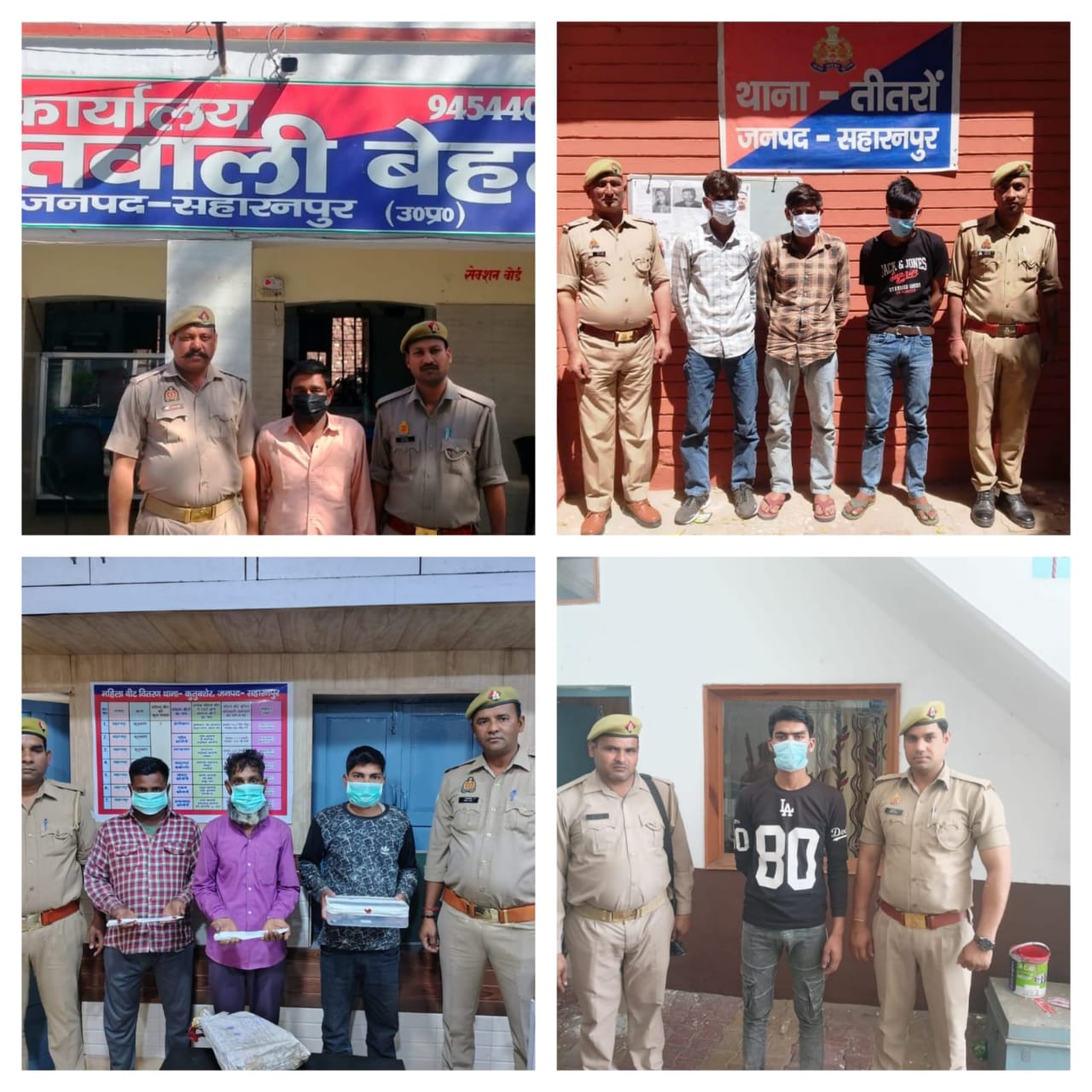 थाना बेहट पुलिस ने मात्र 36 घंटे में बैंक एजेंट से हुई लूट का किया खुलासा