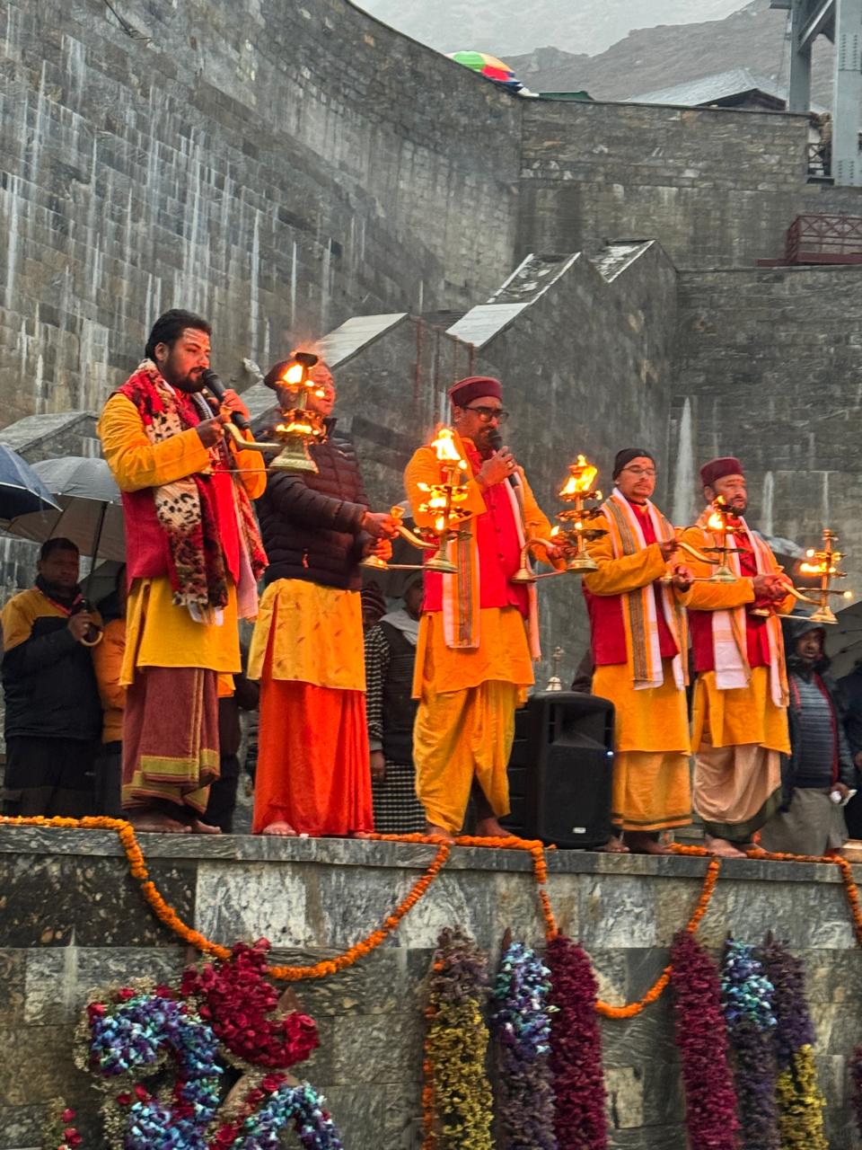 केदारनाथ धाम में एक बार फिर गूंजी संगम आरती की स्वर लहरियां