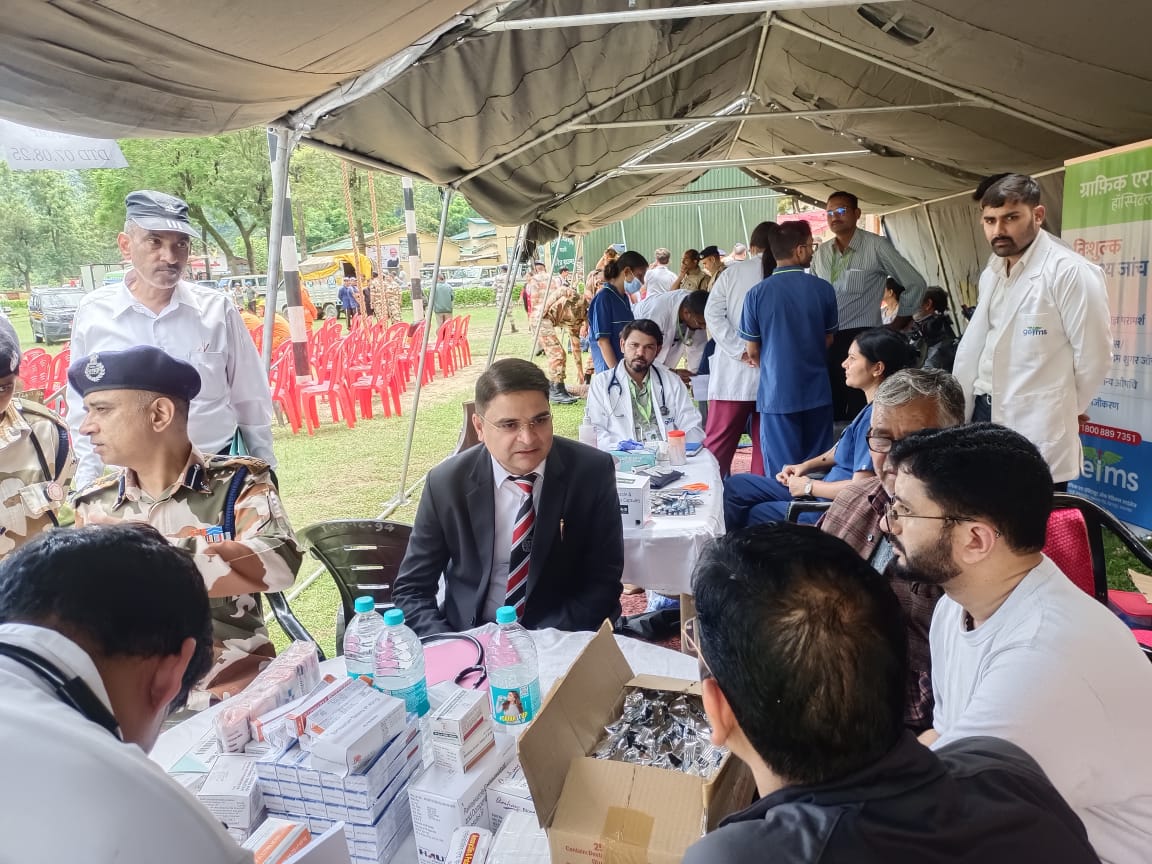 धराली आपदा में स्वास्थ्य विभाग की त्वरित कार्रवाई, 70 से अधिक घायलों का इलाज, विशेष मेडिकल टीमें तैनात